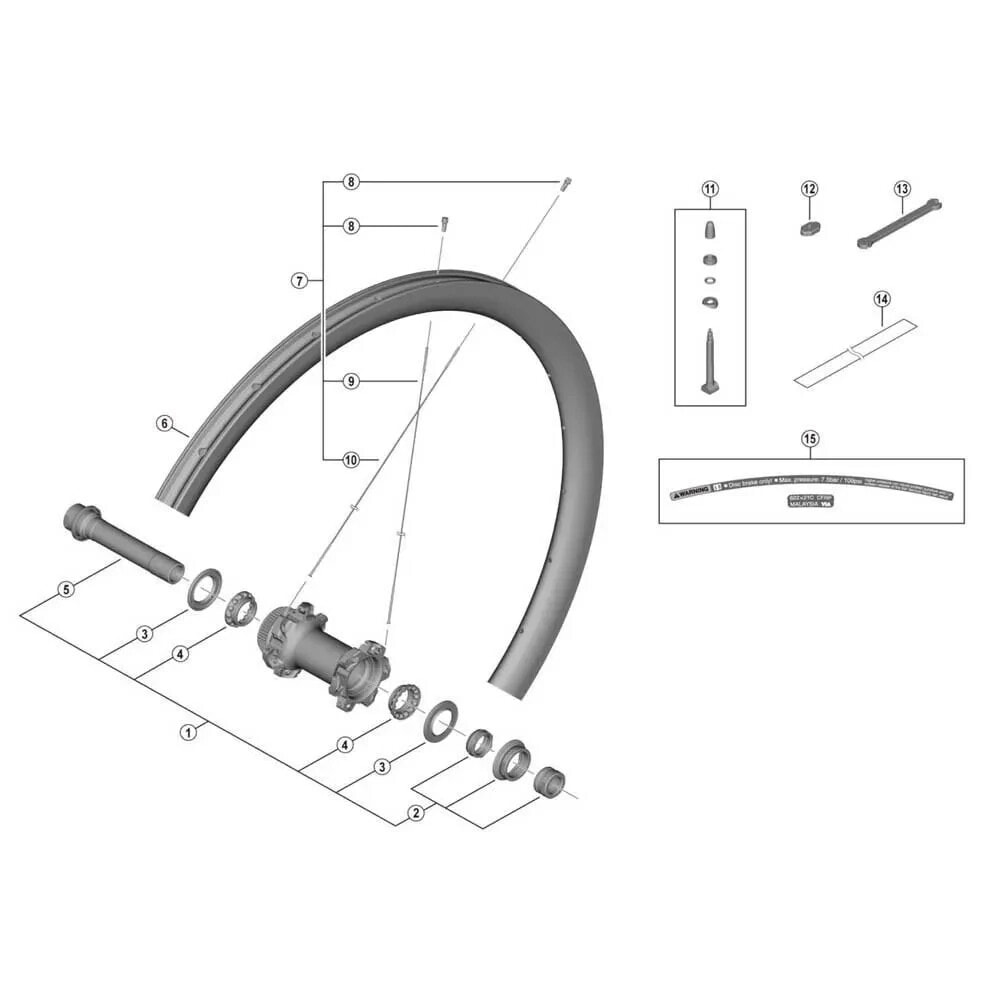 SHIMANO WH-R9270-C50-TU-F Right Screw