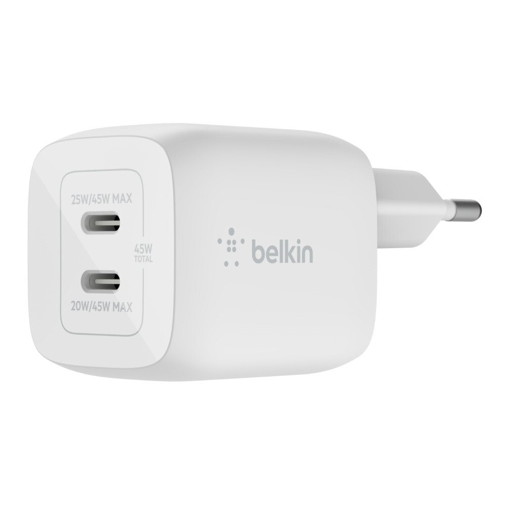 Belkin WCH011vfWH Ноутбук, Смартфон, Планшет Белый Кабель переменного тока Быстрая зарядка Для помещений WCH011VFWH