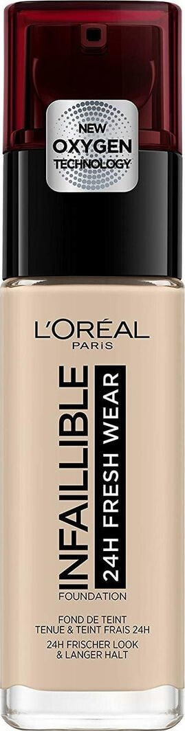 L'Oreal Paris Infallible 24H Fresh Wear Foundation Стойкий тональный крем с увлажняющий гиалуроновым комплексом 30 мл