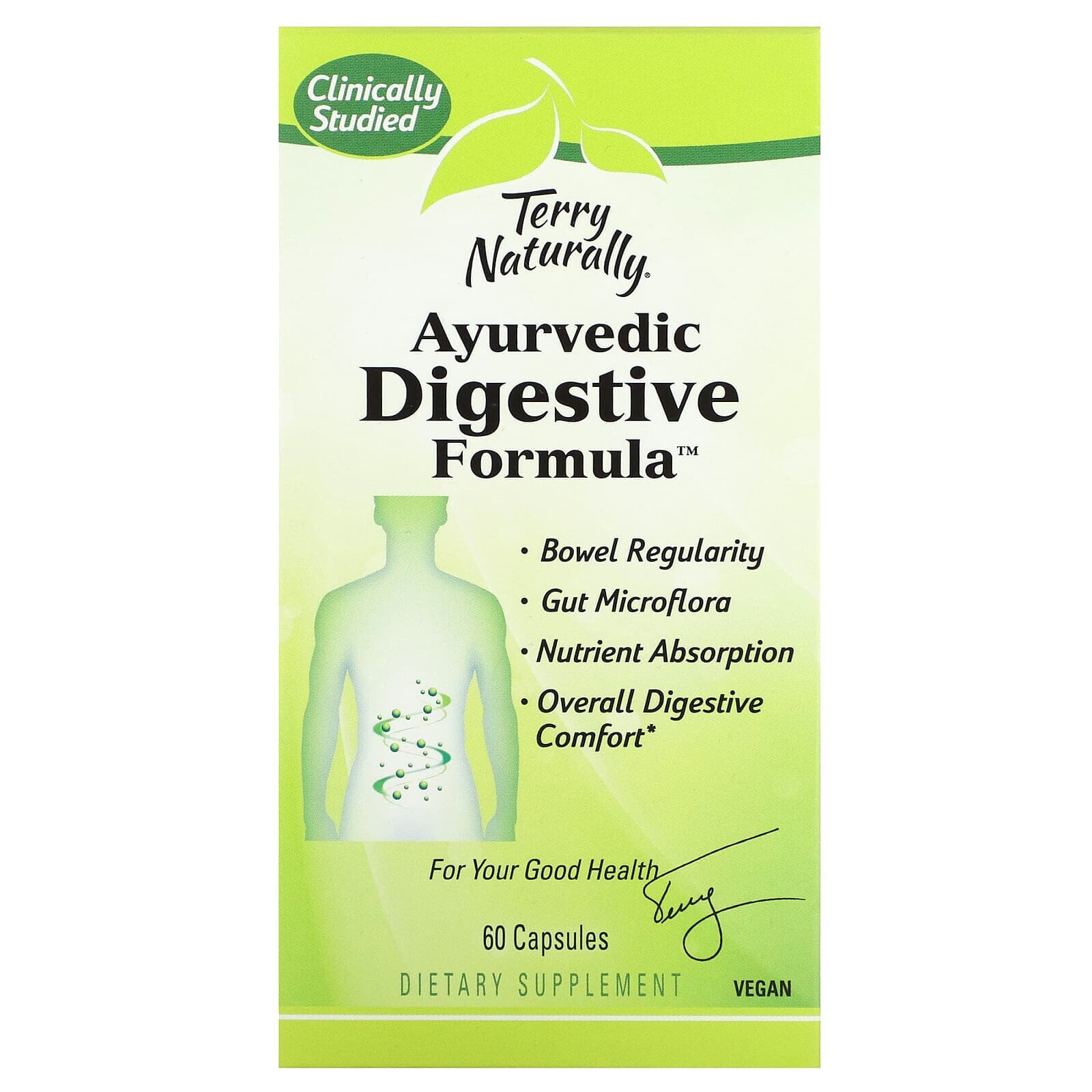 Terry Naturally, Ayurvedic Digestive Formula, 60 Capsules