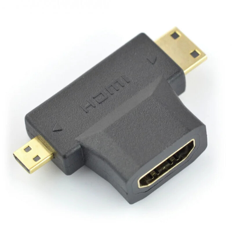 Адаптер-переходник HDMI-microHDMI-miniHDMI