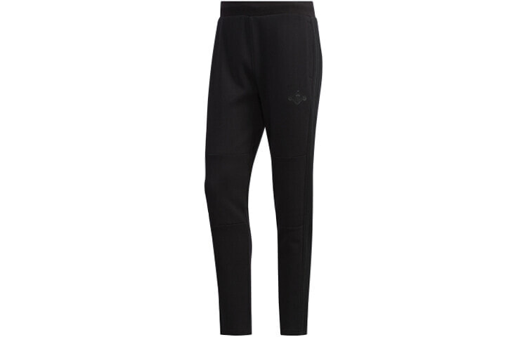 adidas neo 针织直筒裤运动裤 男款 黑色 / Трендовая одежда Adidas NEO GF7102