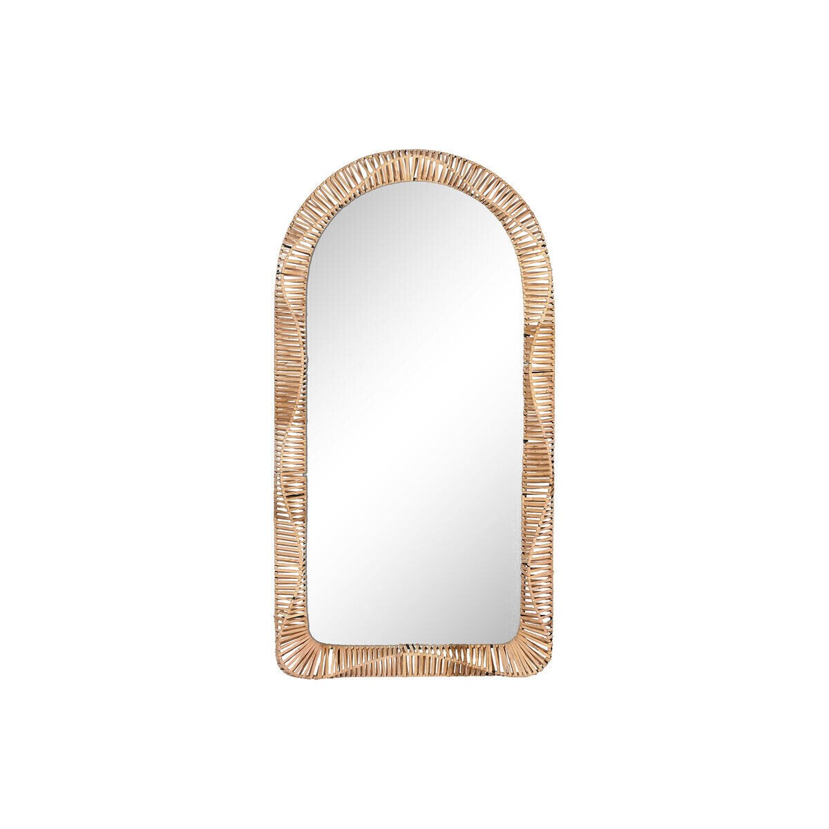 Wall mirror Home ESPRIT Natural Crystal Tropical 61,5 x 7 x 117 cm
