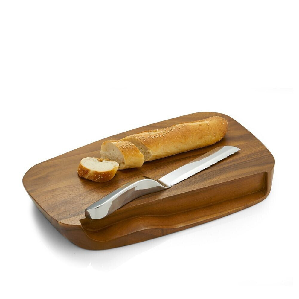 Nambé bread Board w/ Knife