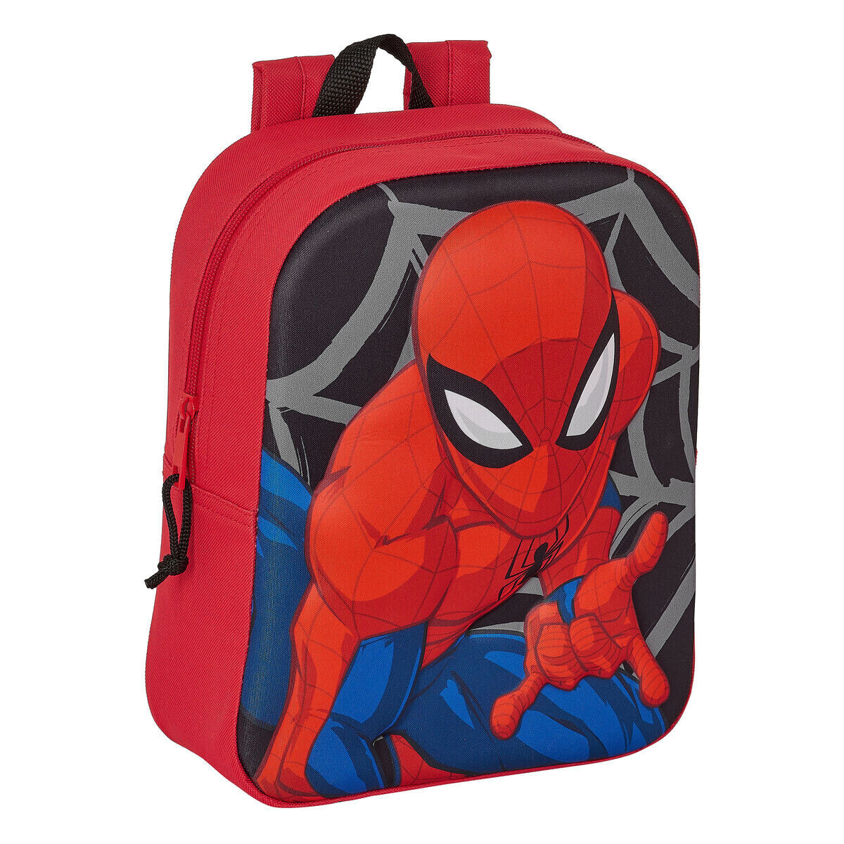 School Bag Spider-Man 3D Black Red 22 x 27 x 10 cm