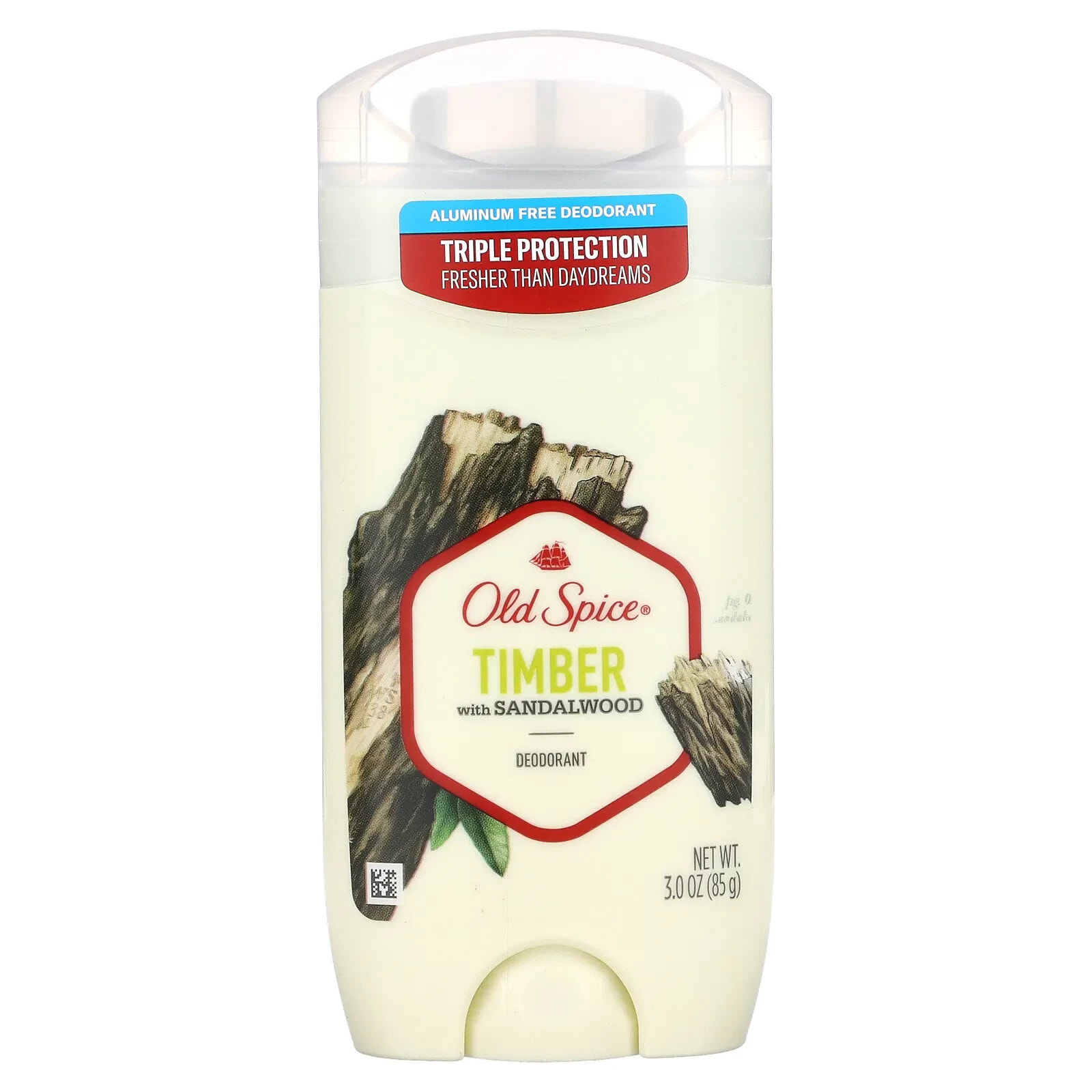 Deodorant, Timber with Sandalwood, 3 oz (85 g)