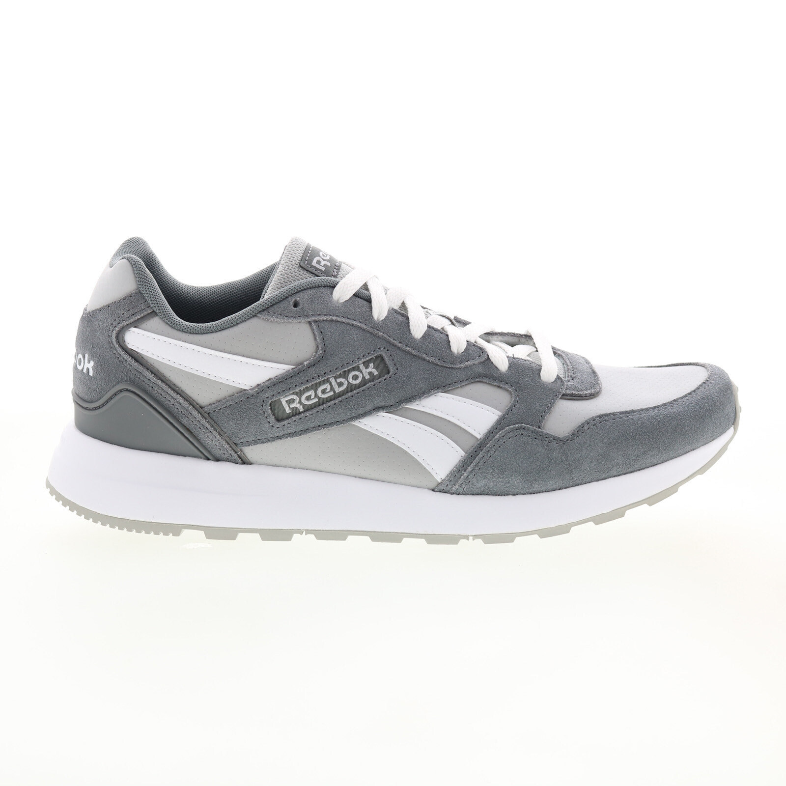Reebok GL 1000 Leather GW4669 Mens Gray Suede Lifestyle Sneakers Shoes