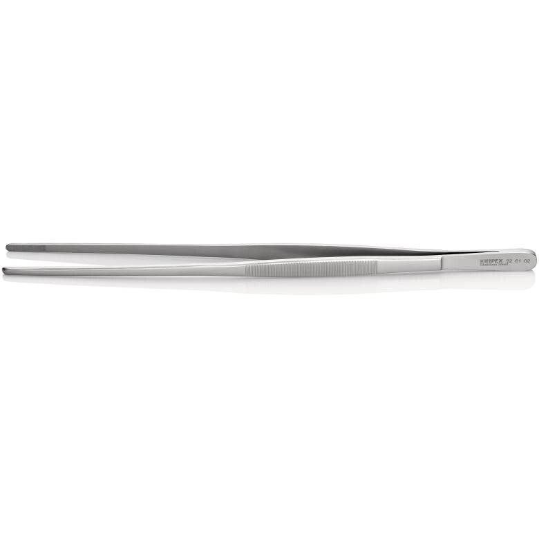 Технический пинцет Knipex 92 61 02, Stainless steel, Stainless steel, Flat, Straight, 105 g, 15 mm