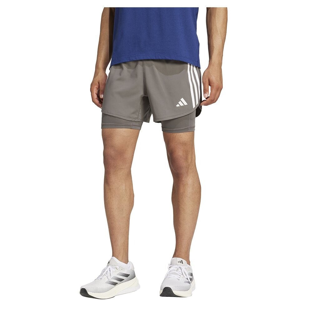 ADIDAS Own The Run 3 Stripes 2In1 shorts