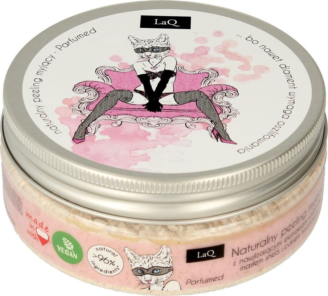 LaQ Kitty Washing Body Scrub Натуральный парфюмированный скраб с растительными экстрактами и маслом ши 200 мл