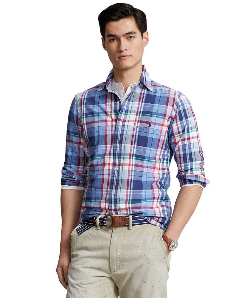 Polo ralph lauren shop plaid oxford shirt