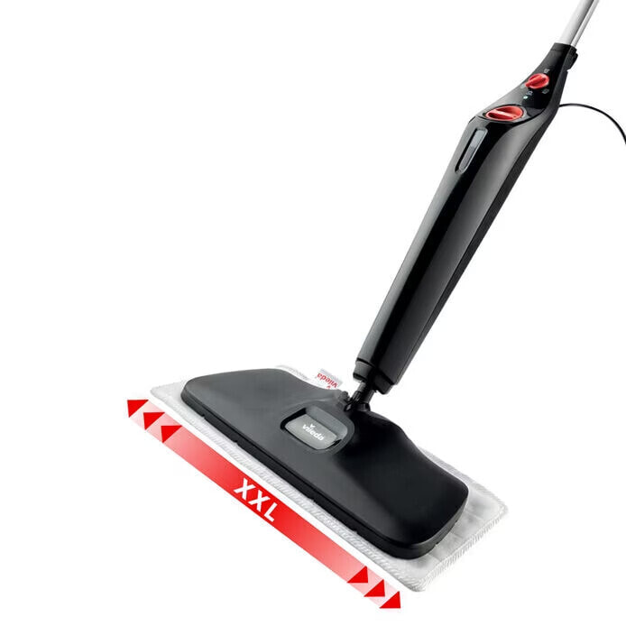 Vileda Steam XXL Plus - Portable steam cleaner - 0.4 L - Black - Rotary - 0.4 L - 1550 W