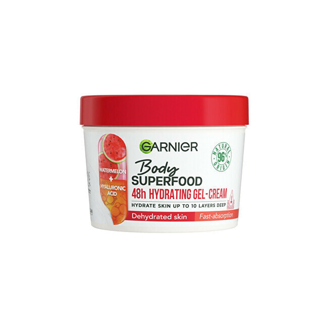 Hydrating gel cream with watermelon for dehydrated skin Body Superfood ( Hydrating Gel-Cream) 380 ml