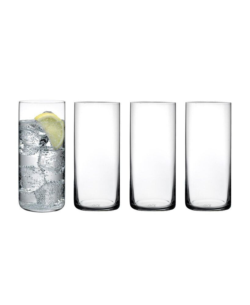 Nude Glass finesse 15 Oz High Ball Glass, Set of 4