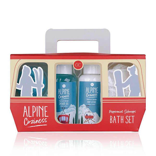 Bath care set with Alpine Coziness sponge