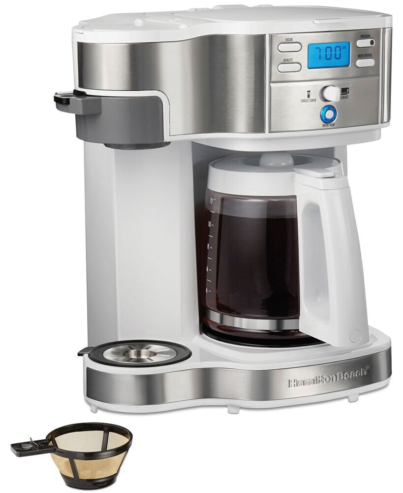 2-Way Programmable Single Serve & 12-Cup Coffee Maker