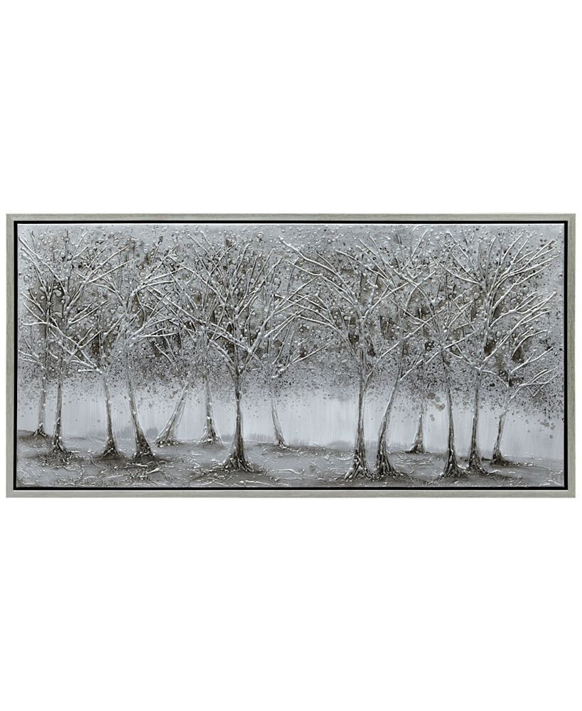 Solitary Field Textured Metallic Hand Painted Wall Art by Martin Edwards, 24