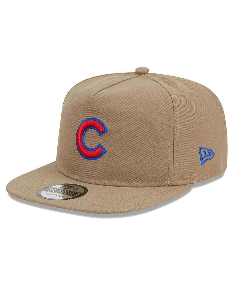 New Era men's Khaki Chicago Cubs Golfer Adjustable Hat