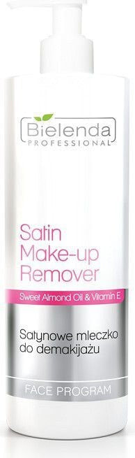 Влажная салфетка для лица Bielenda Professional Satin Make-Up Remover satynowe mleczko do demakijażu 500ml