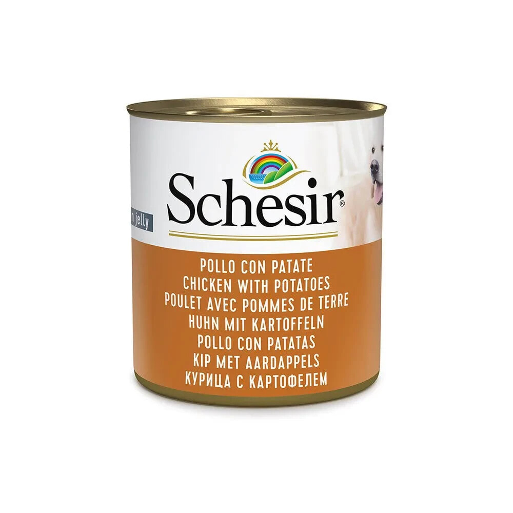 SCHESIR Chicken with potatoesjelly wet dog food 285g