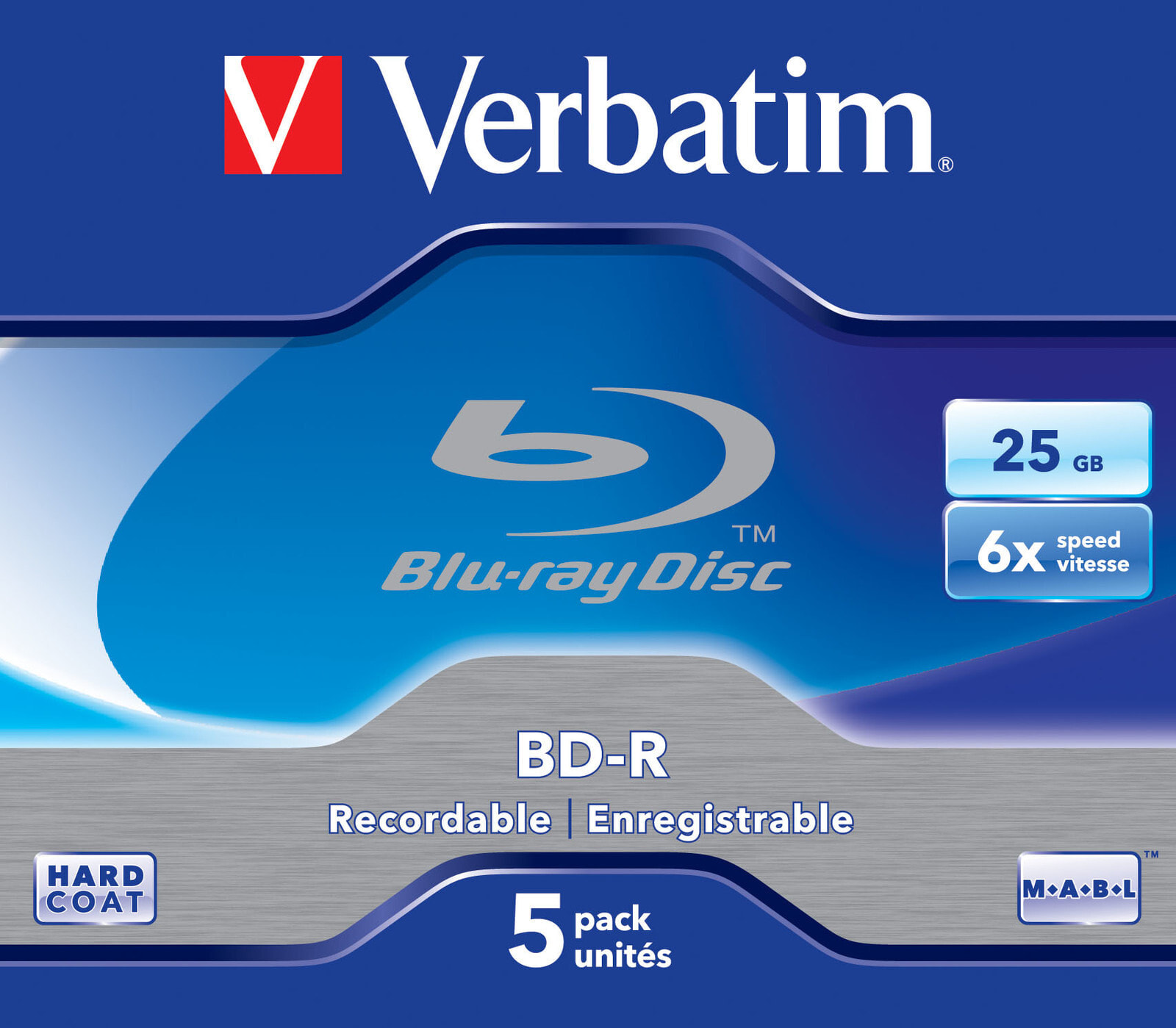 Verbatim 43715 чистые Blu-ray диски BD-R 25 GB 5 шт