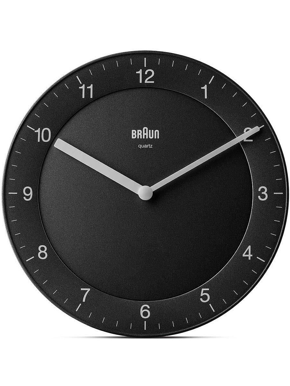 Braun BC06B Кварцевые стенные часы Круглый Черный 5013348618726