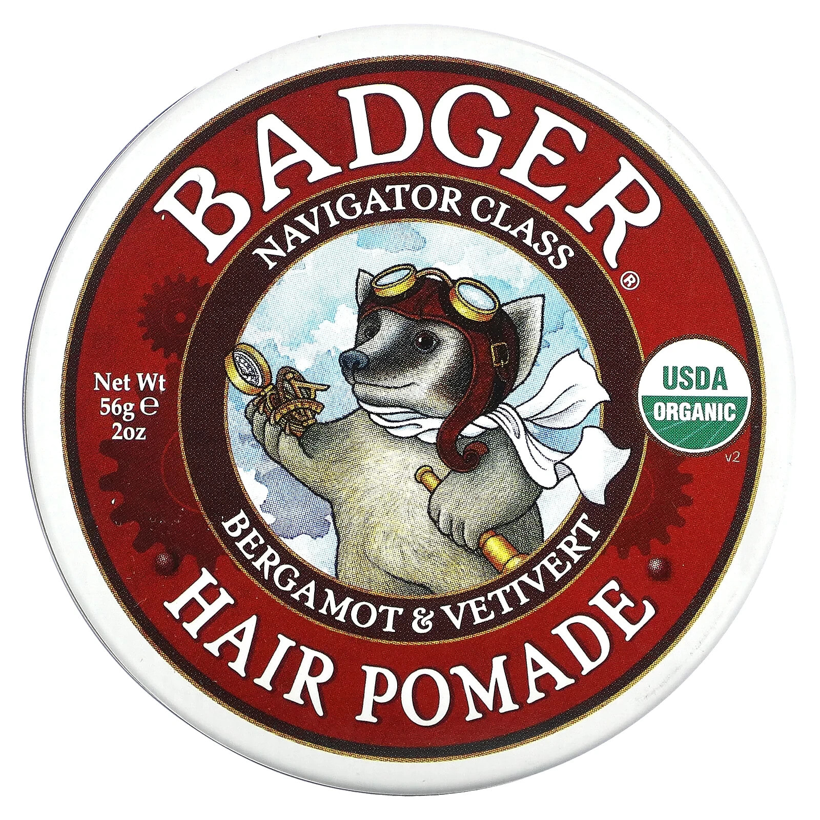 Бадгер компания, Organic, помада для волос, класс Navigator, 56 г (2 унции)