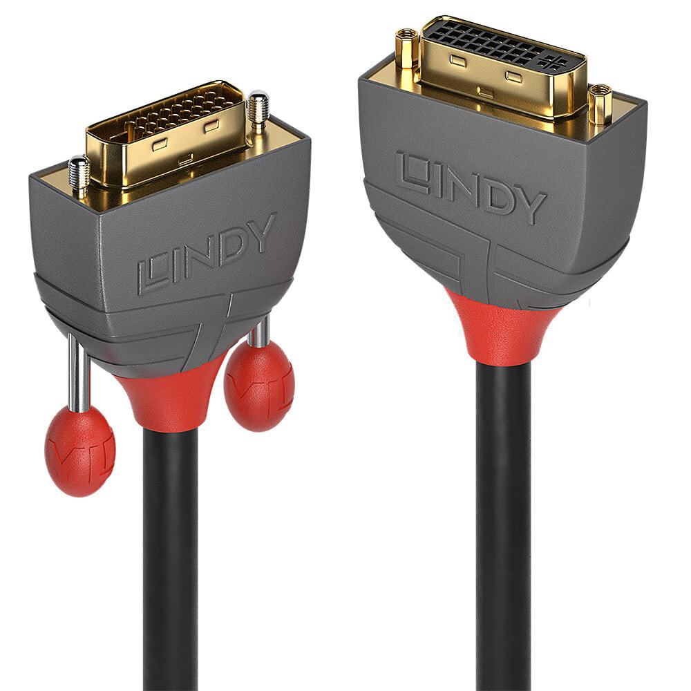 Lindy 36230 DVI кабель 0,5 m DVI-D DVI-I Черный