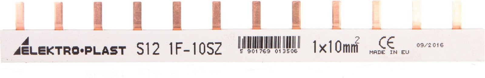Elektro-Plast Busbar, PIN type 3P 16mm2 100A 12 pins IZS16 / 3F / 12 (45.262)
