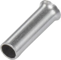 Conrad 1091268 - Wire end sleeve - Silver - Straight - Metallic - Copper - 6 mm²