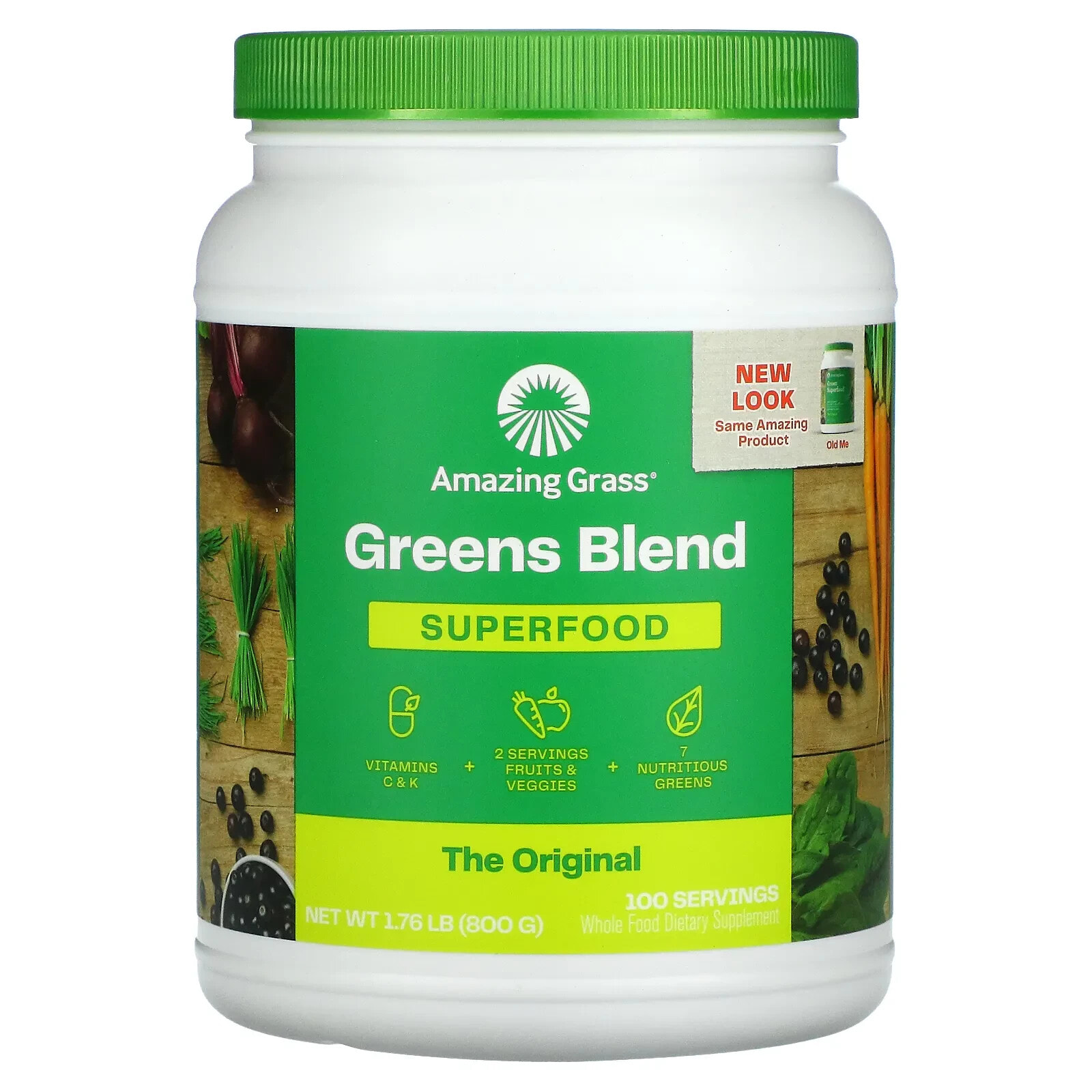 Amazing Grass, Green Superfood, The Original, 800 г (28,2 унции)