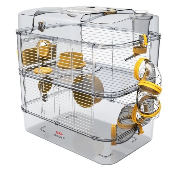 Клетка и домик для грызунов Zolux Cage Rody 3 Duo Banane fr Hamster