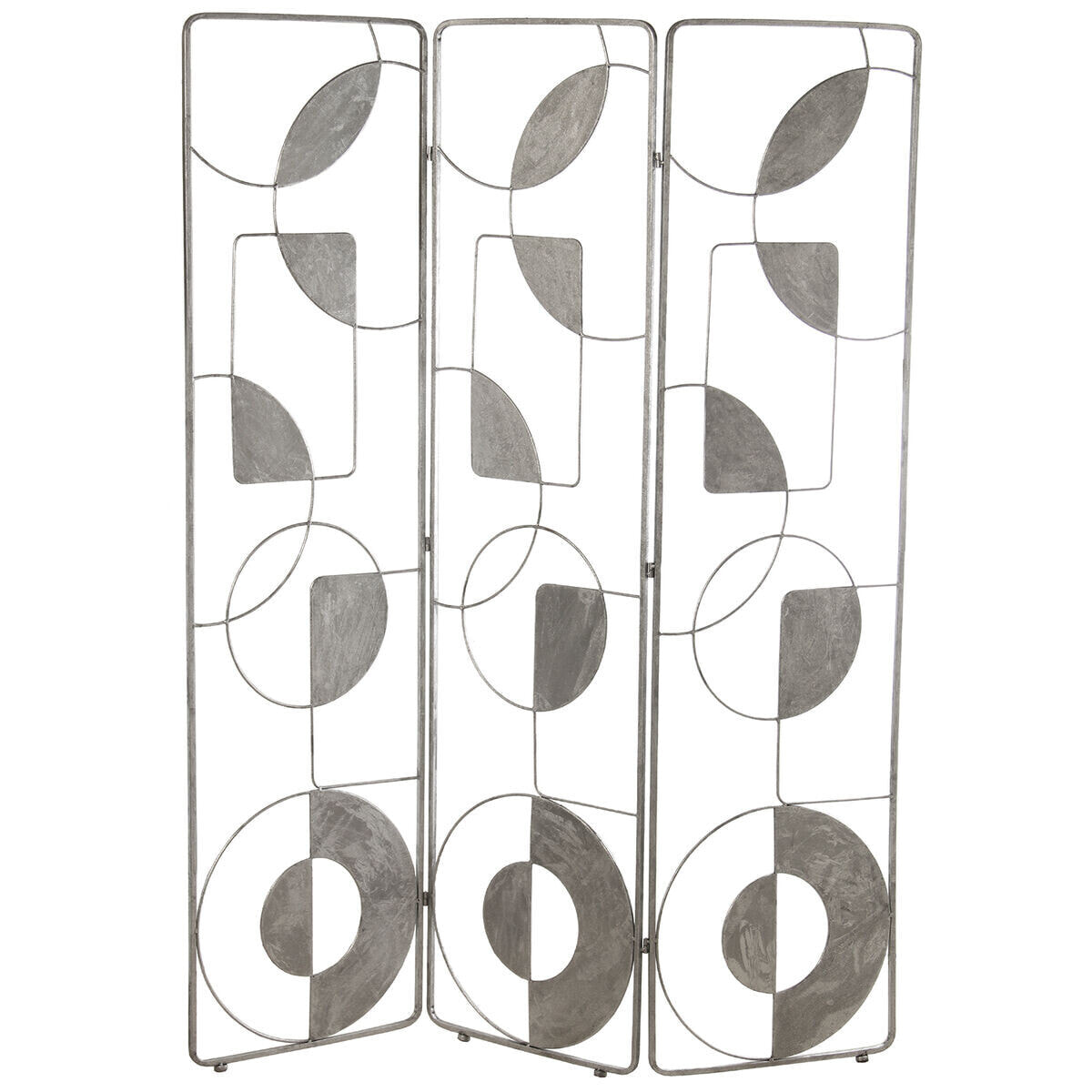 Folding screen Alexandra House Living Silver Metal 135 x 170 x 1 cm