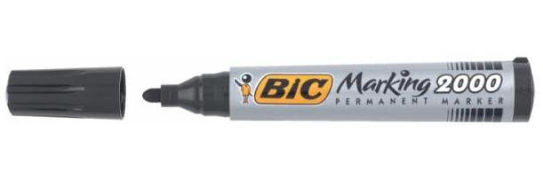 BIC Marking 2000 перманентная маркер Черный Пулевидный наконечник 12 шт 8209153