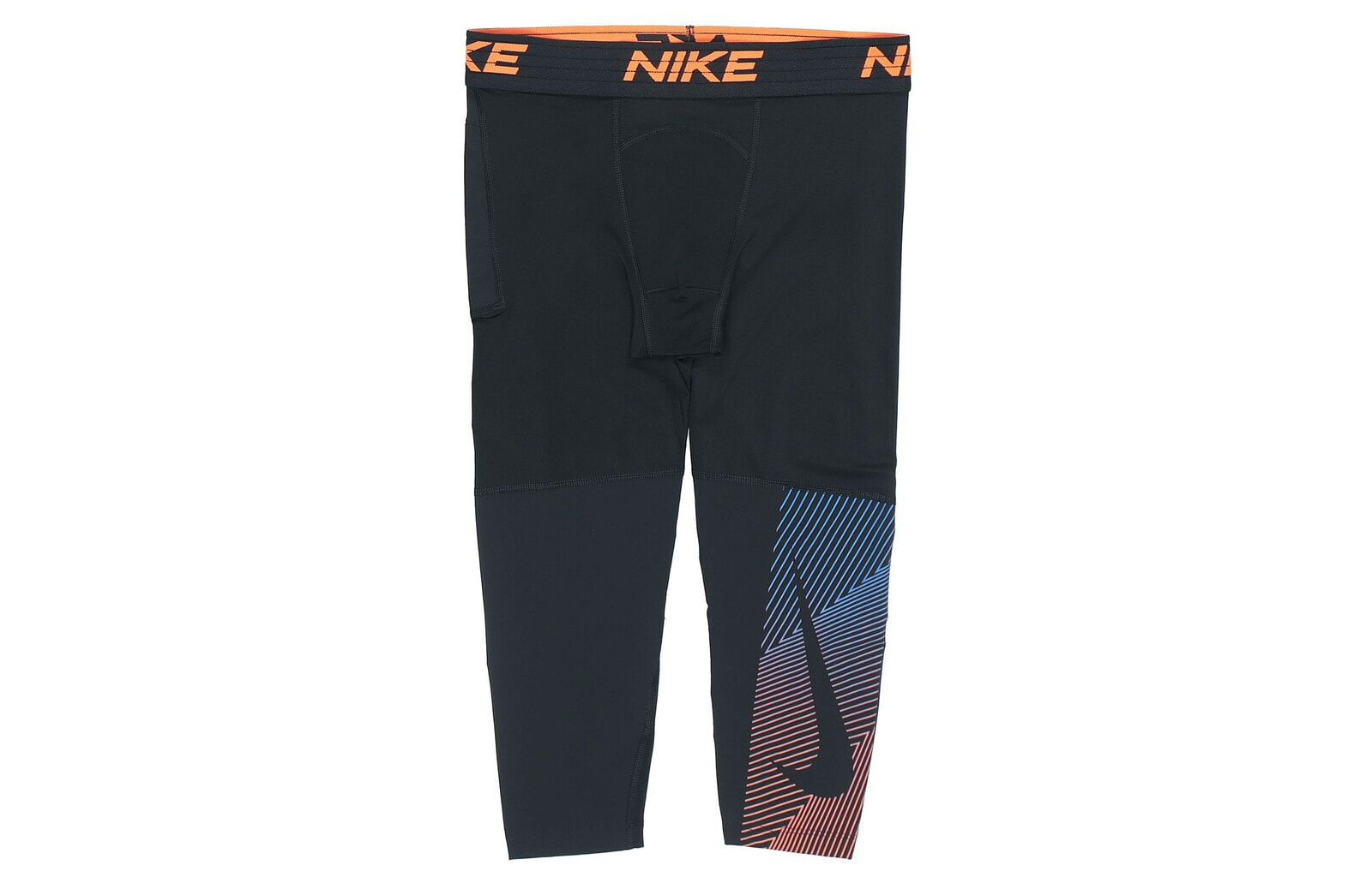 Nike Pro Dri-Fit 字母Logo印花健身裤 男款 黑色 / Трендовая