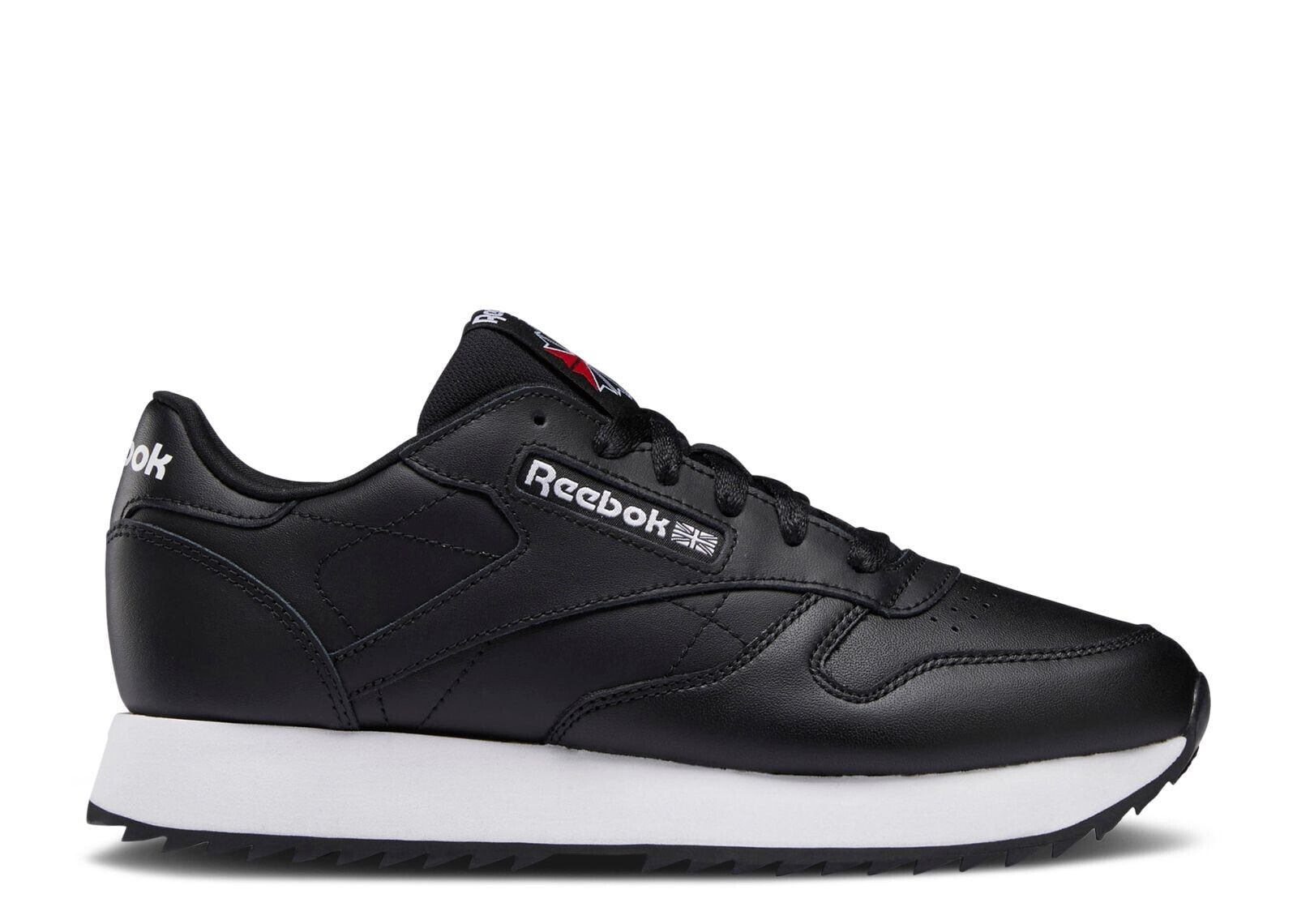 Wmns Classic Leather Ripple 'Black White'