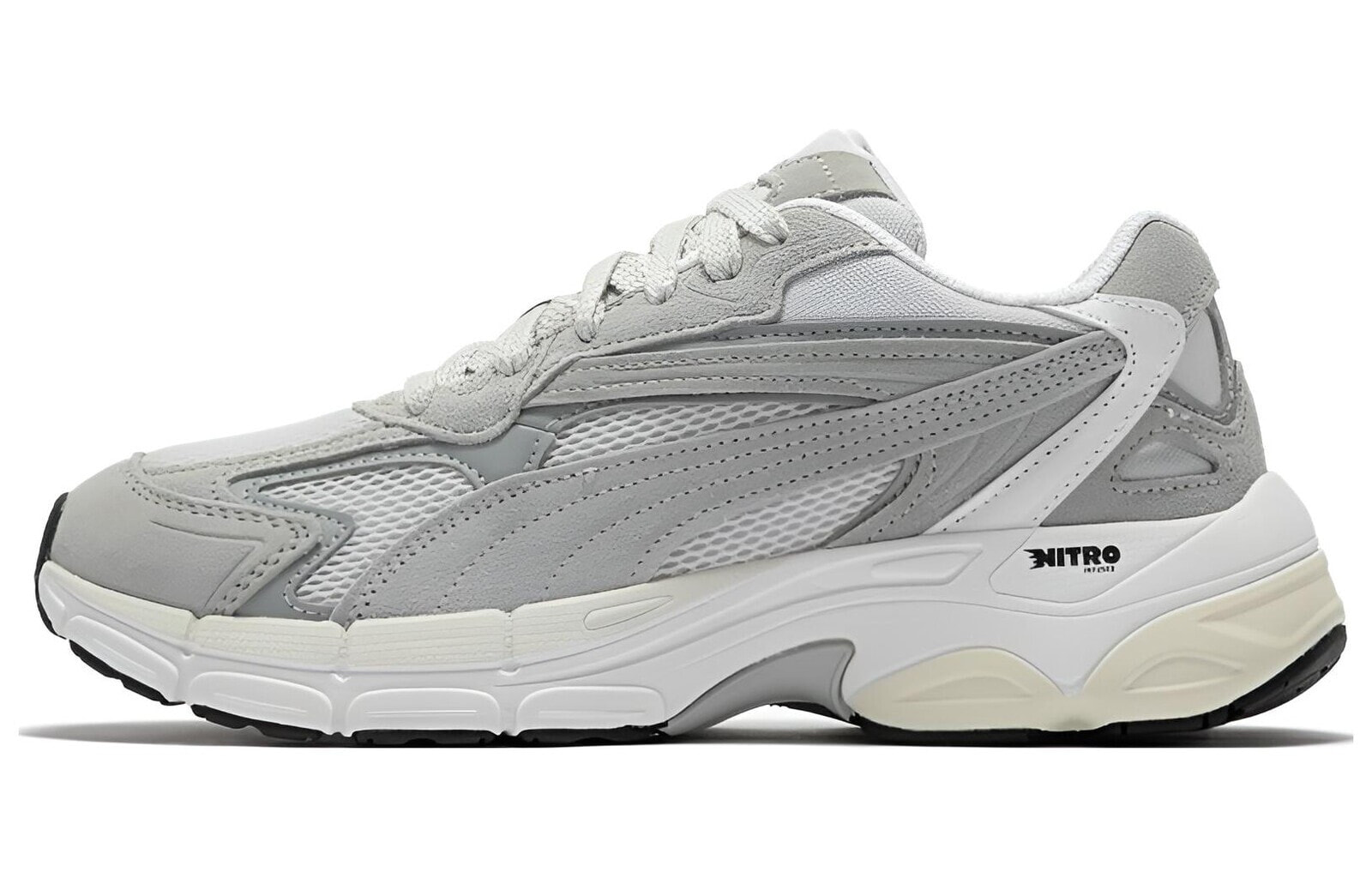 PUMA Teveris Nitro 耐磨透气 低帮 运动休闲鞋 男女同款 灰色 / Кроссовки PUMA Teveris Nitro 388774-01