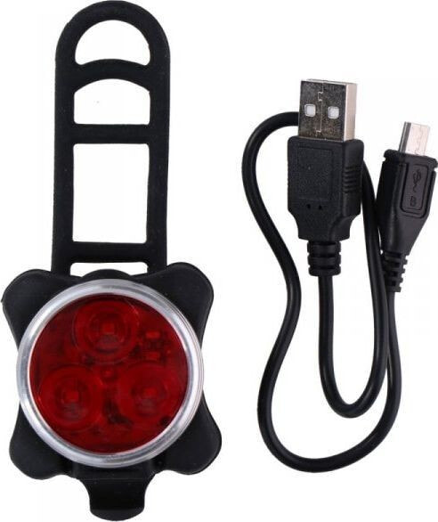 Фонарь для велосипеда Dunlop Tylne światło rwerowe 3 LED SMD DUNLOP z ładowaniem USB