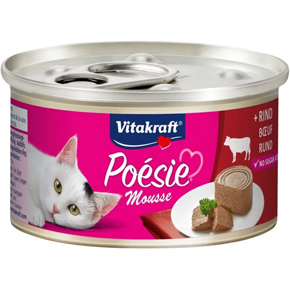 VITAKRAFT Poésie mousse beef wet cat food 85g