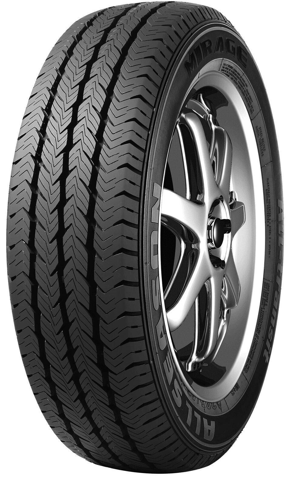 Шины для легких грузовых автомобилей всесезонные Mirage MR 700 AS 3PMSF 8PR 195/75 R16 107/105RR