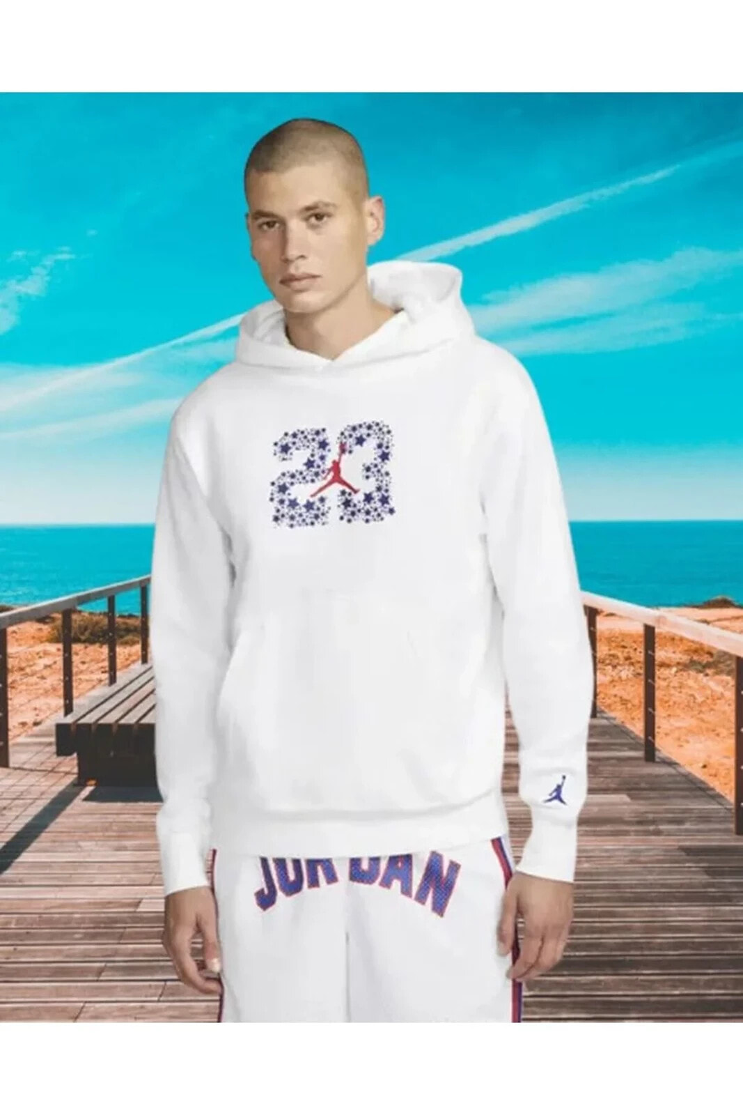 Jordan Sport Dna Men's Fleece Sweatshirt Hoodie-dj0218-100(bir Beden Küçük Almanızı Öneriyoruz)