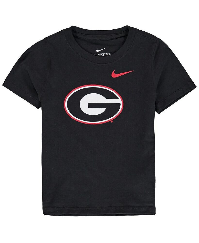 Nike toddler Boys and Girls Black Georgia Bulldogs Logo T-shirt