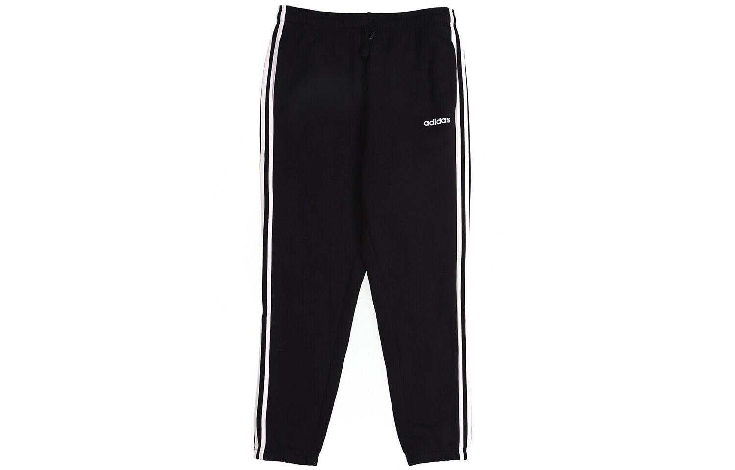 adidas E 3S T PNT FL三条纹加绒宽松长裤 男款 黑色 / Трендовые Trendy Sports Pants DQ3093