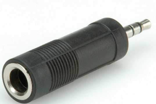 ROLINE 11.09.4443 кабельный разъем/переходник 3.5mm 6,35 мм Черный