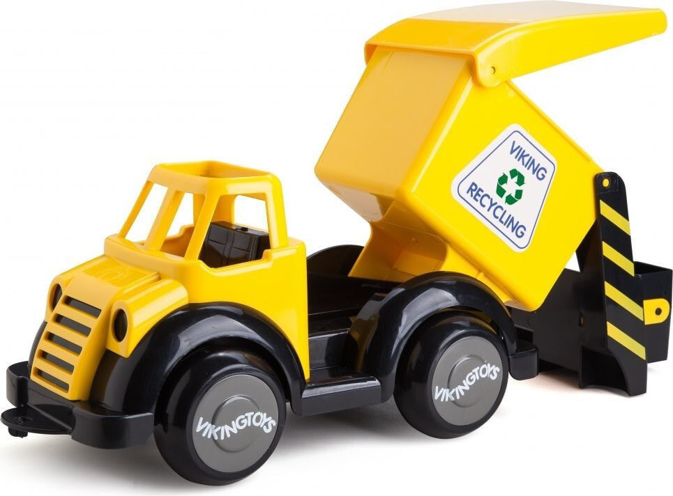 Viking Toys Yellow garbage truck with Jumbo figures