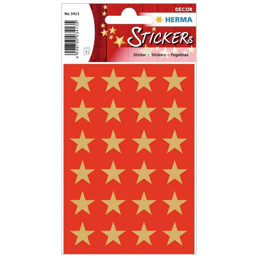 BANDAI Sticker Decor Stars 5 Spikes Gold Ø15 M