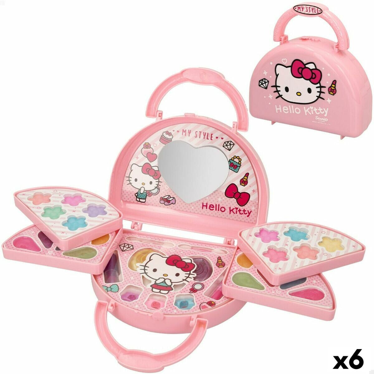 Детский набор для макияжа Hello Kitty 15 x 11,5 x 5,5 cm 6 штук