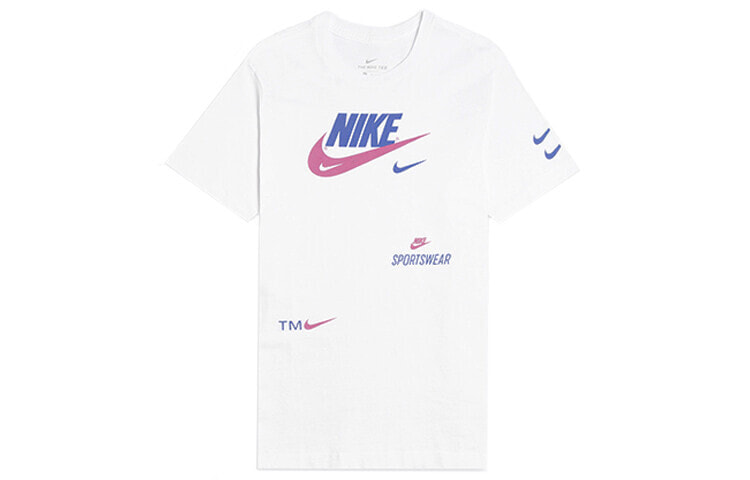 Nike Swoosh 多钩圆领短袖T恤 男款 白色 / Футболка Nike Swoosh T CU0078-100
