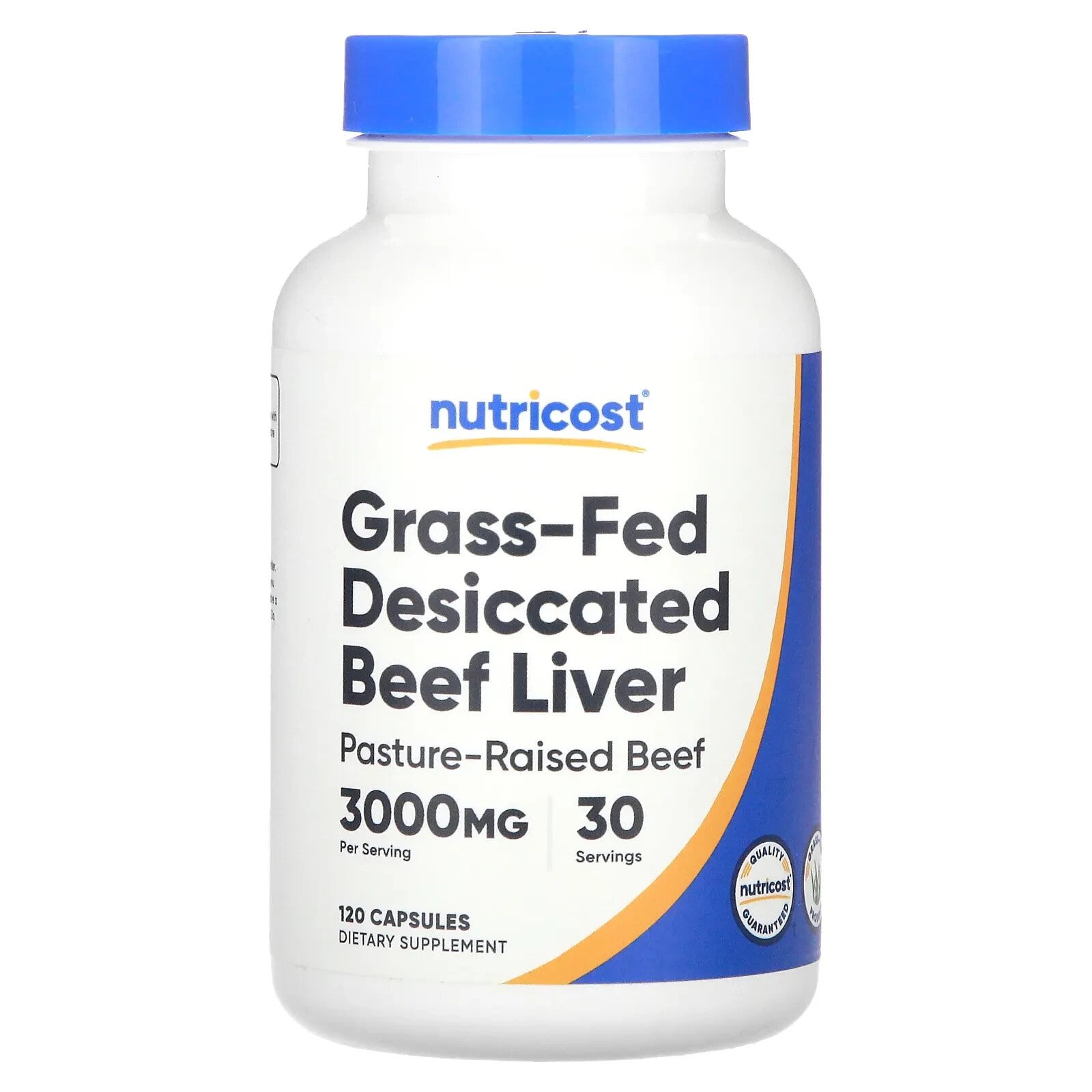 Grass-Fed Desiccated Beef Liver, 3,000 mg, 240 Capsules (750 mg per Capsule)