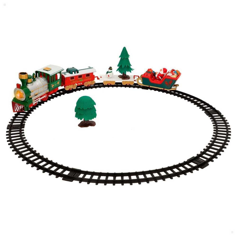 COLOR BABY Christmas Train Christmas With Light And Sound 20 Pieces 91x44x30 cm